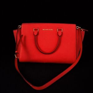 Michael Kors Vibrant Red Satchel
